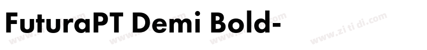 FuturaPT Demi Bold字体转换